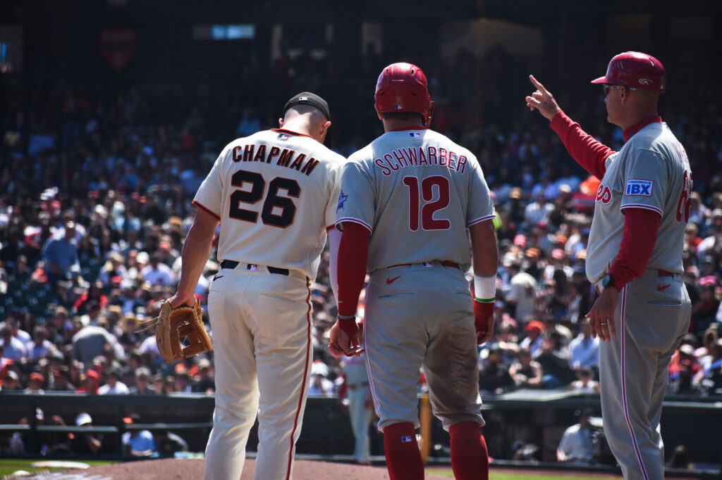 Game photography from Giants Phillies 