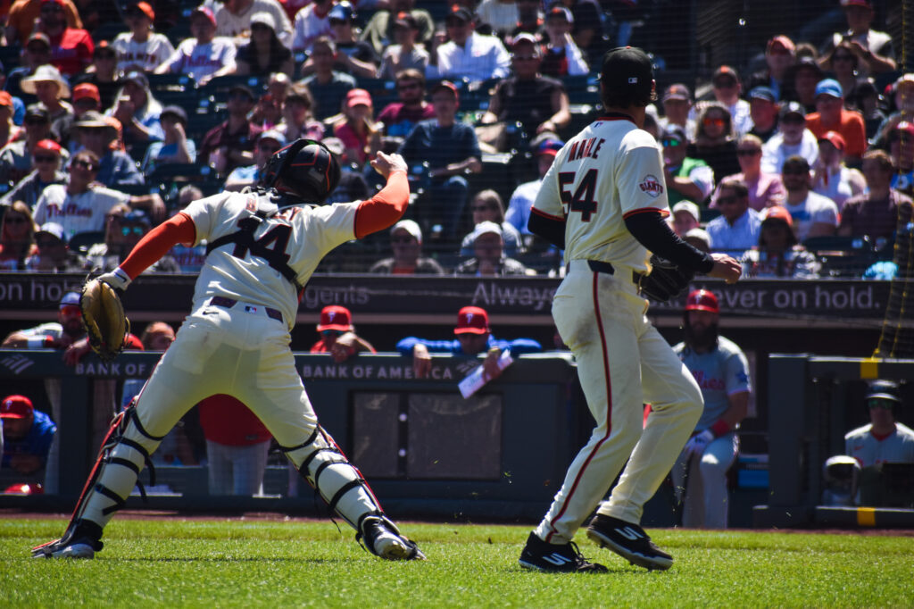 Game photography from Giants Phillies 
