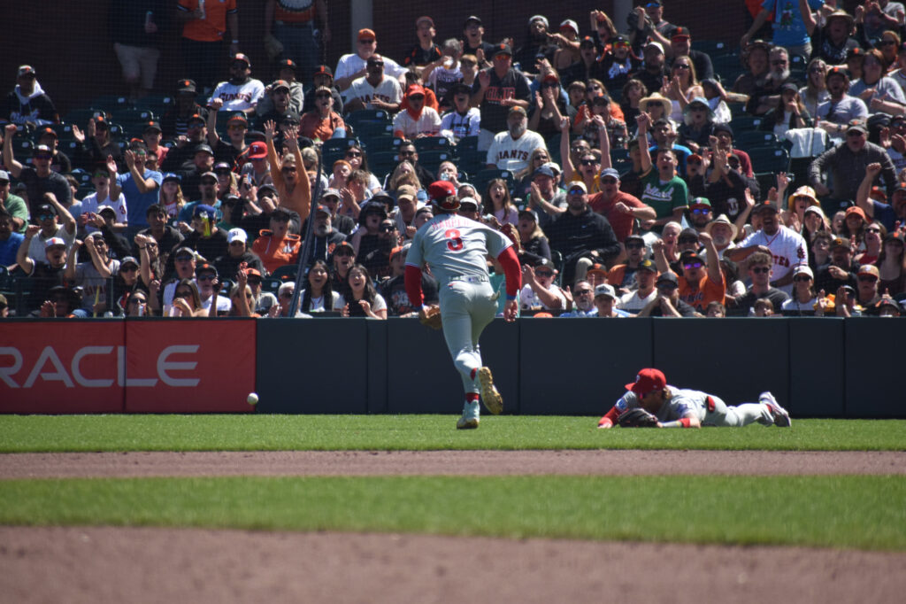 Game photography from Giants Phillies 