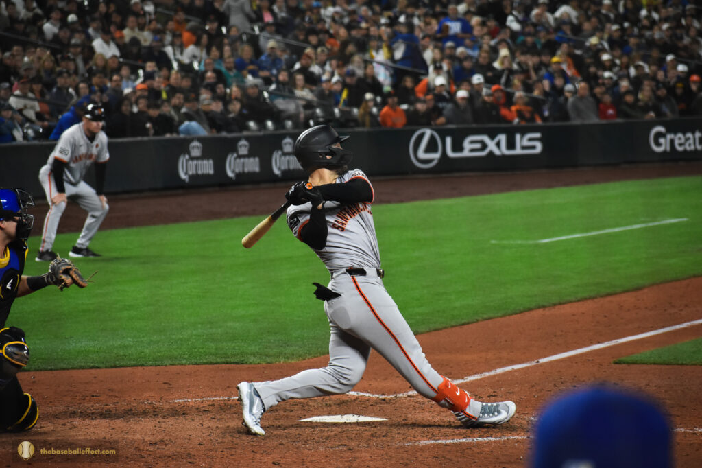 Conforto tries to do damage on a pitch in extra innings, Giants - Mariners, T-Mobile Park 2024