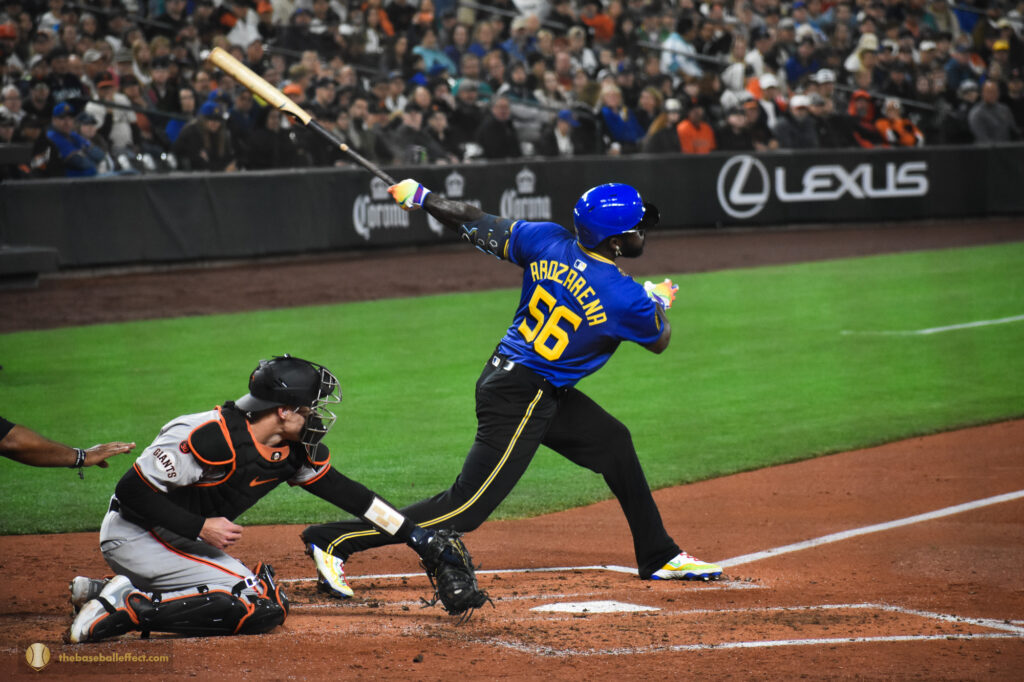 Arozarena back swing, T-Mobile Park 2024