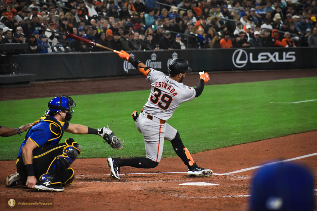 Jesus Estrada with a big swing, T-Mobile Park 2024