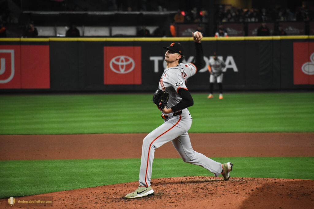 Sean Hjelle delivers his first pitches of the game, T-Mobile Park 2024