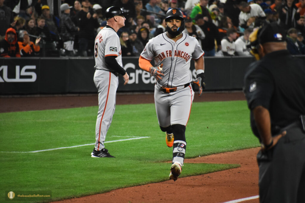 Heliot Ramos heading home, T-Mobile Park 2024
