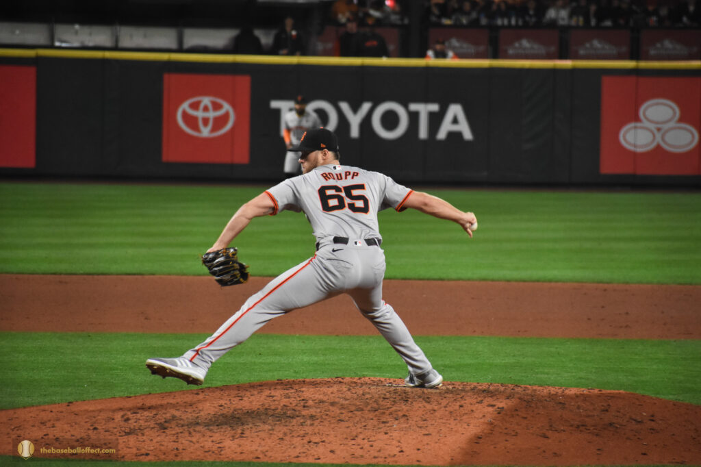 Landen Roupp mid delivery, T-Mobile Park 2024