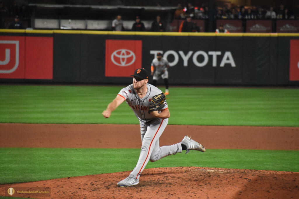 Landen Roupp throws pitch to Mariners, T-Mobile Park 2024