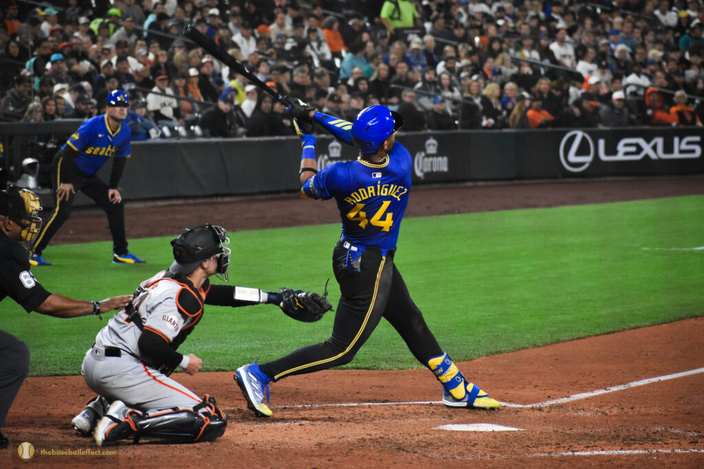Julio Rodriguez almost hits a homerun, T-Mobile Park 2024